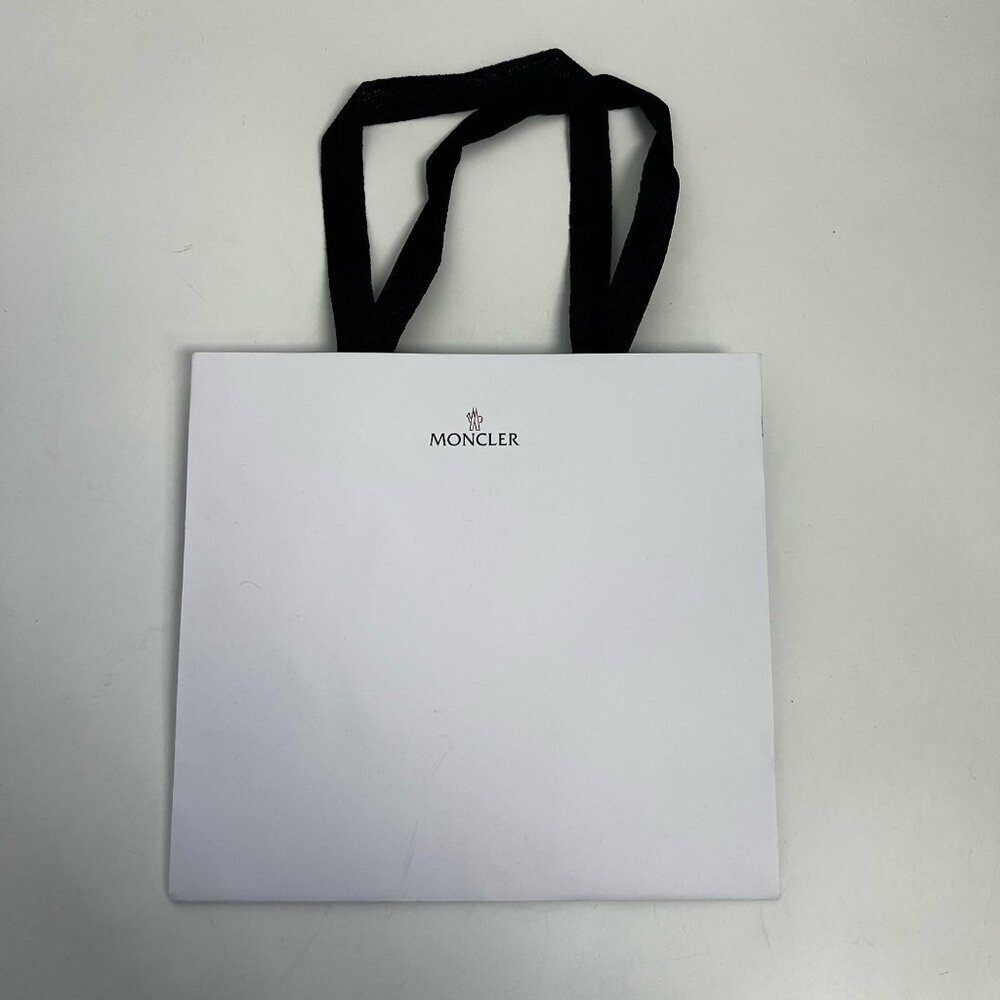 MONCLER WHITE PAPER SHOPPING Gift BAG With Tags - Picture 10 of 11